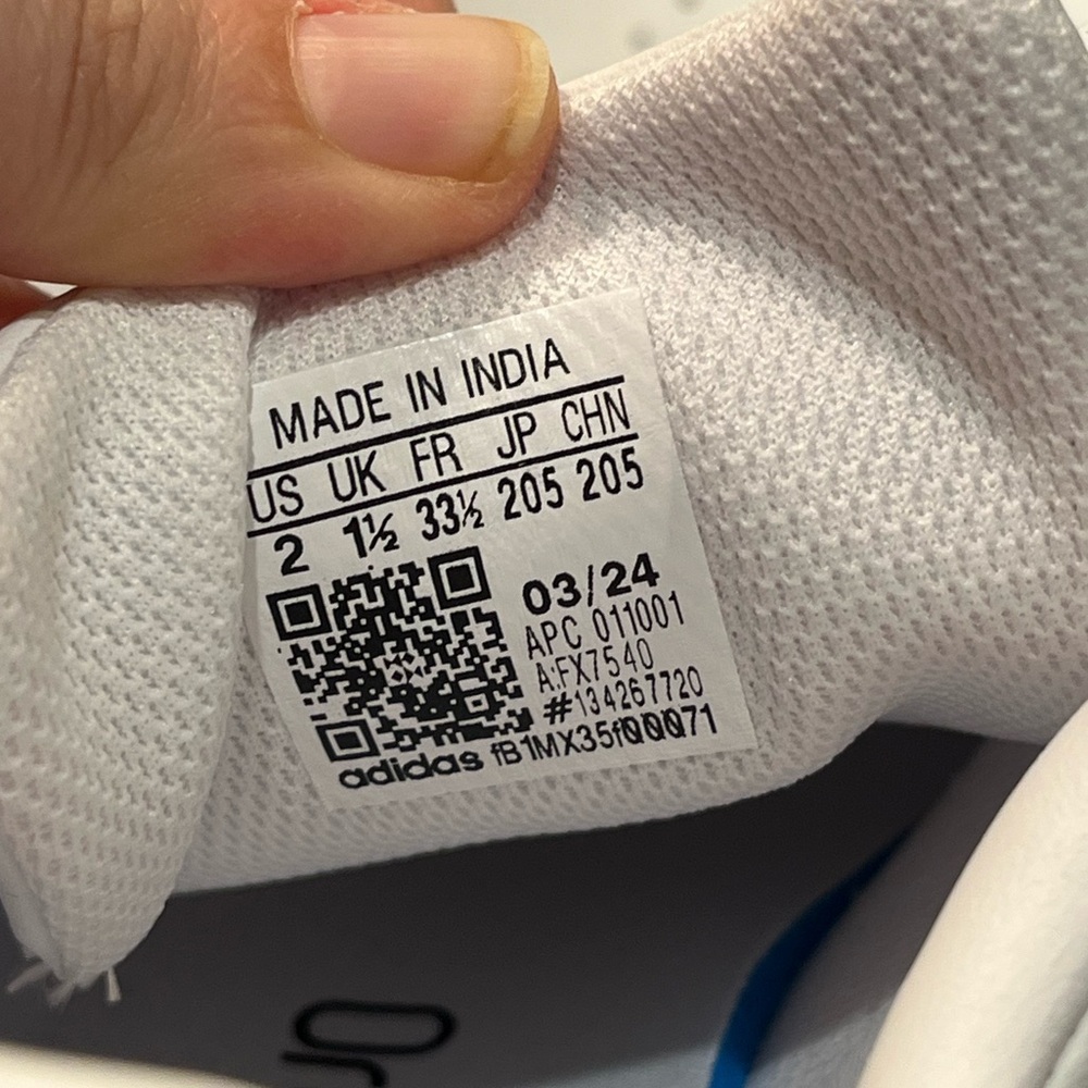 NIB Adidas Sz 2 Kids Pink Stan Smith Comfort Closure Velcro Sneaker Shoes R $70! - Picture 14 of 14
